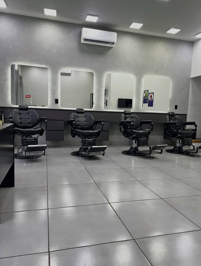Ambiente da Pipoka Barbearia